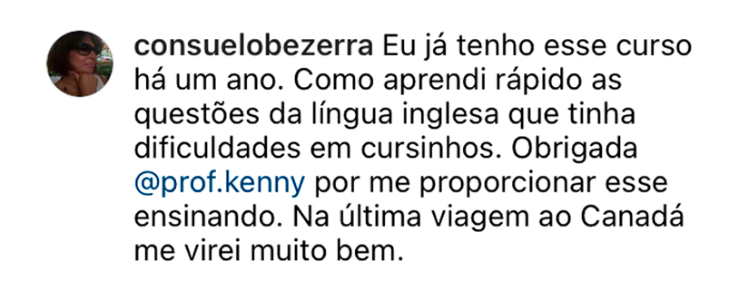 Curso de Inglês Prof. Kenny - 100% online